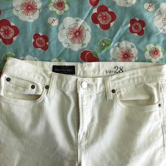 J. Crew cropped Reid jeans in chalk size 28 - Picture 2 of 7